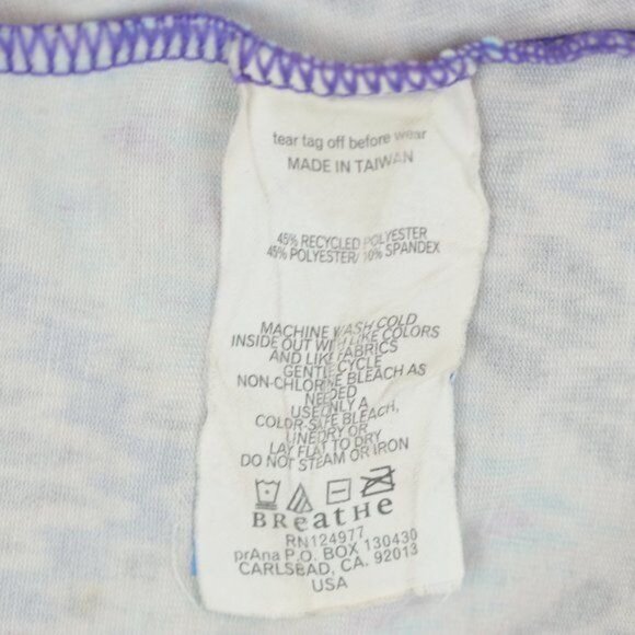 Prana Quinn Women's Small Blue White Chevron Racerback Support Knit Sheath Dress - Picture 10 of 10